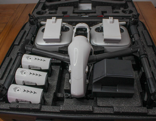 A drone in a case